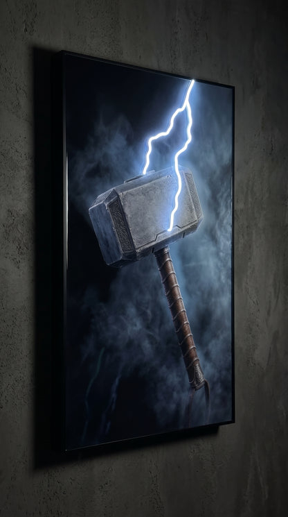Thor Mjolnir LED Poster