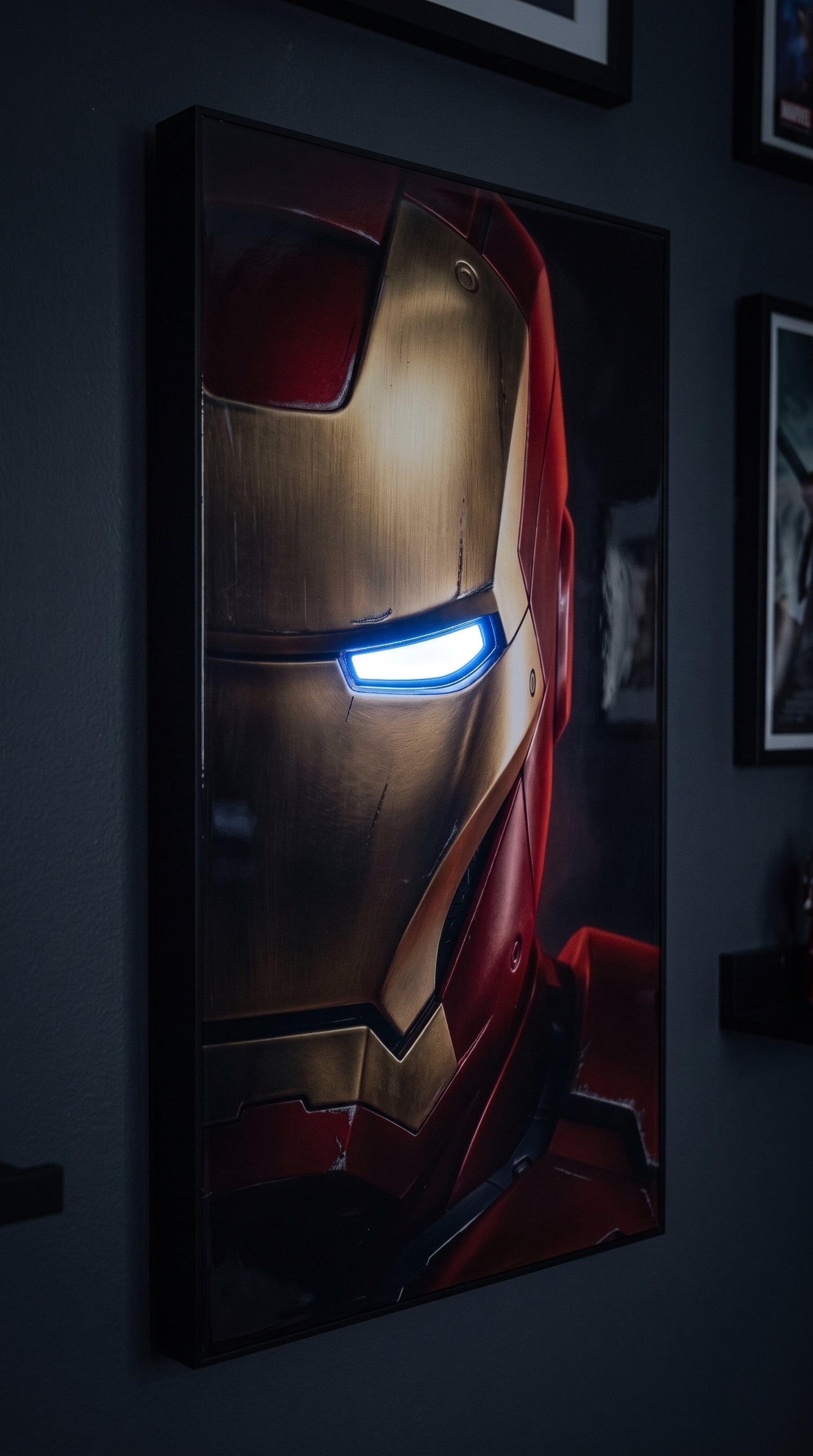 Iron Man Close-Up LED Poster