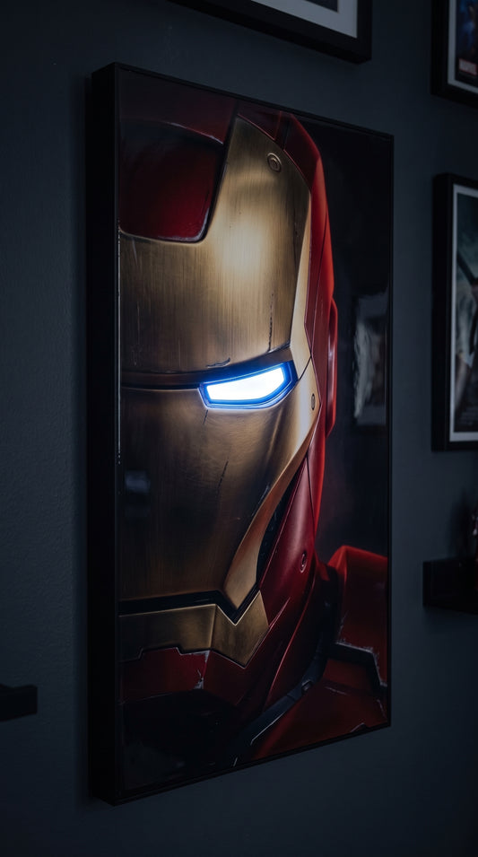 Iron Man Close-Up LED Poster