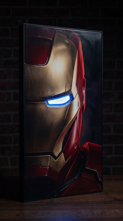Iron Man Close-Up LED Poster